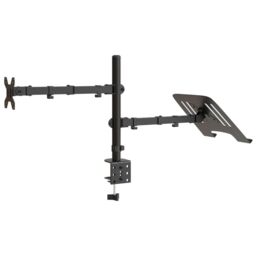 Berkfield Home Monitor Mount Black Steel VESA 75/100 mm - thumbnail 6