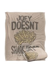 Warner Brothers Friends 152x127cm The More for Me Silky Touch Super Soft Throw Blanket in White - Size: 152x127 cm - thumbnail 2