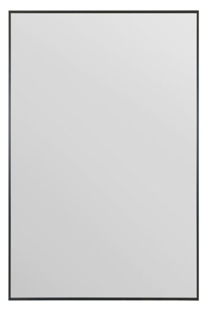 "MirrorOutlet Black Aluminium Edged Wall Mirror 47"" X 31"" 120 X 80CM - Size: 1 Pack" - image 1