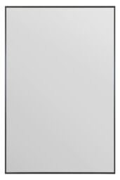 "MirrorOutlet Black Aluminium Edged Wall Mirror 47"" X 31"" 120 X 80CM - Size: 1 Pack" - thumbnail 1