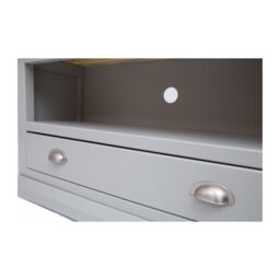 Cabinet Bits Loreo Light Grey 1 Drawer TV Cabinet Chrome Cup Handle - thumbnail 5