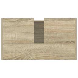 Berkfield Home Durable Bathroom Cabinet Sonoma Oak 58x33x60 cm Engineered Wood in Light Tan - Size: 58 x 33 x 60 cm - thumbnail 6