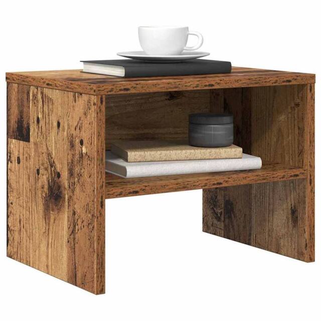 Berkfield Home Decorative Bedside Cabinet Old wood 40 x 30 x 30 cm Engineered wood in Brown - image 1