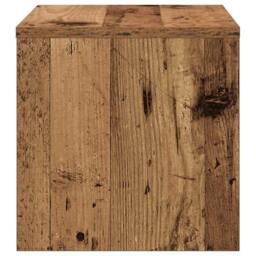 Berkfield Home Decorative Bedside Cabinet Old wood 40 x 30 x 30 cm Engineered wood in Brown - thumbnail 6
