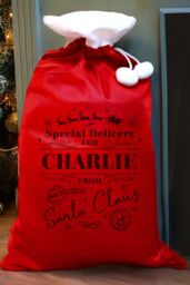 Personalised Memento Company Personalised Special Delivery Red Sack - thumbnail 4