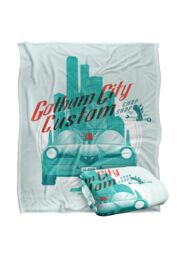 Batman Blanket, 152x127 cm Gotham City Custom Silky Touch Super Soft Throw Blanket in White - thumbnail 2