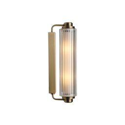 Nordlux Vintage Indoor Wall Light Brass Plastic E14 Bathroom Safe - Mains Powered, IP44 in Gold - thumbnail 2