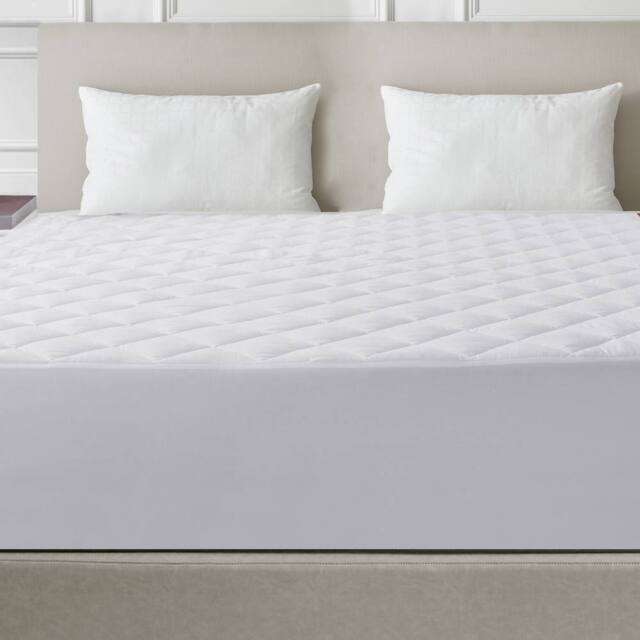 Velosso Quilted Mattress Protector Hypoallergenic in White - Size: Super King - image 1