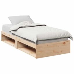 Berkfield Home Day Bed without Mattress 90x200 cm Solid Wood Pine in Brown - thumbnail 1