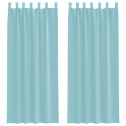 Berkfield Home Voile Curtains with Rod Pockets 2 pcs Turquoise