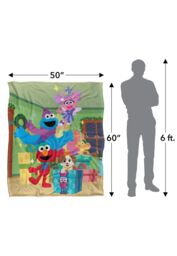 Sesame Street Furry Friends Forever Elmo Abby Cookie Monster Presents Silky Touch Super Soft Throw Blanket 152 X 127 cm in White - thumbnail 5