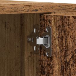 Berkfield Home TV Cabinet Old Wood 100x35x40 cm Engineered Wood in Brown - Size: 100 x 35 x 40 cm - thumbnail 9