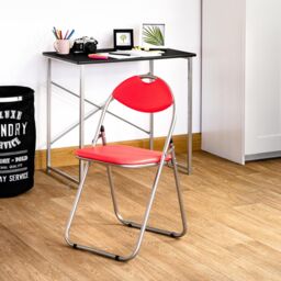 Harbour Housewares Padded Folding Chairs Pack of 4 in Red - thumbnail 5
