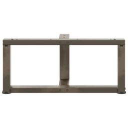 Berkfield Home Coffee Table Legs T-Shaped¬†2 pcs Natural Steel 60x25x(30-31) cm Steel - thumbnail 6