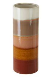 Orsina Sorrell Large Multicoloured Ceramic Vase in Brown - thumbnail 4