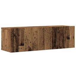 Berkfield Home 4 Piece TV Cabinet Set Wall-mounted Old Wood Engineered Wood in Brown - thumbnail 4