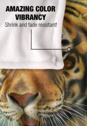 JQ Licensing Rl-Jp Tiger & Cubs Silky Touch Super Soft Throw Blanket 152 X 127 cm in White - thumbnail 4
