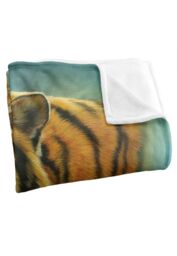 JQ Licensing Rl-Jp Tiger & Cubs Silky Touch Super Soft Throw Blanket 152 X 127 cm in White - thumbnail 3