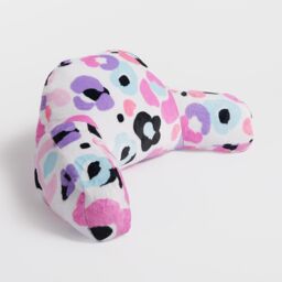 OHS Leopard Cushion Bed Reading Pillow Gamer Soft Arms Lumbar Chair Support in Pink - thumbnail 6