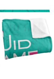 Netflix Squid Game Aqua Logo Officially Licensed Silky Touch Super Soft Throw Blanket 152 x 127 cm in White - thumbnail 3
