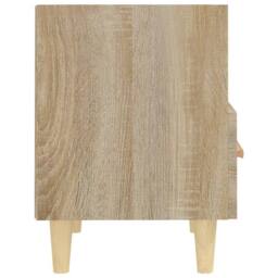 Berkfield Home Bedside Cabinets 2 pcs Sonoma Oak 40x35x47 cm in Natural - Size: 40 x 35 x 47 cm - thumbnail 7