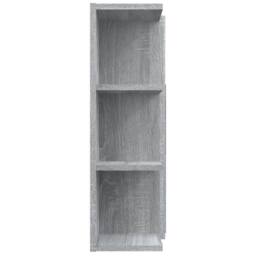 Berkfield Home Modern Bathroom Mirror Cabinet Grey Sonoma 80x20.5x64cm Engineere - Size: 80x20.5x64 cm - thumbnail 7