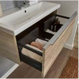 Clifton Sonoma Oak 500mm Bathroom Standing Unit in Light Oak - thumbnail 5
