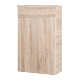 Clifton Sonoma Oak 500mm Bathroom Standing Unit in Light Oak - thumbnail 1