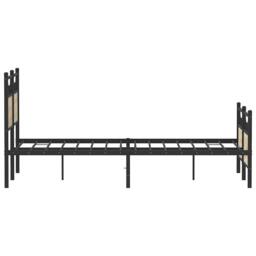 Berkfield Home Bed Frame Frame Sonoma Oak 120x190 cm Small Double Wood in Natural - thumbnail 7