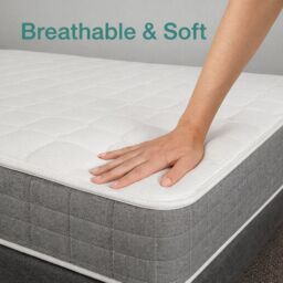 Sloomy Active 25 cm Deep Bonnell Sprung Mattress in Grey - Size: Super King - thumbnail 9