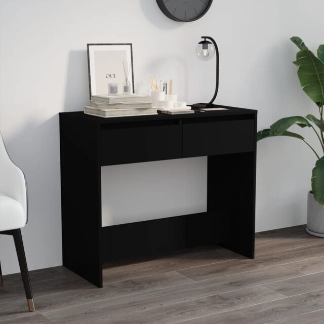 Berkfield Home Console Table Black 89x41x76.5 cm Steel - image 1
