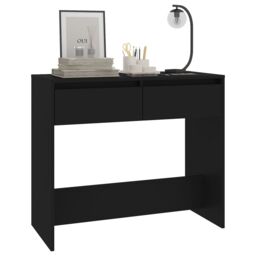 Berkfield Home Console Table Black 89x41x76.5 cm Steel - thumbnail 4