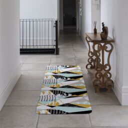 Benjamin Tate Design Geometric Shapes & Brush Strokes Runner Rug in Natural - Size: 67 cm x 230 cm - thumbnail 3