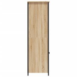 Berkfield Home Highboard Sonoma Oak 62x36x121.5 cm Engineered Wood in Light Brown - thumbnail 6