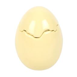 Something Different Citrus & Ginger Egg Shaped Scented Candle in Yellow - thumbnail 2