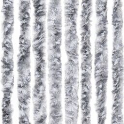Berkfield Home Insect Curtain Silver 56x200 cm Chenille - thumbnail 6