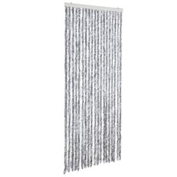 Berkfield Home Insect Curtain Silver 56x200 cm Chenille - thumbnail 2