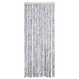 Berkfield Home Insect Curtain Silver 56x200 cm Chenille - thumbnail 3