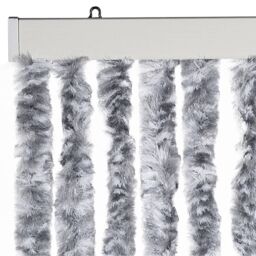 Berkfield Home Insect Curtain Silver 56x200 cm Chenille - thumbnail 4