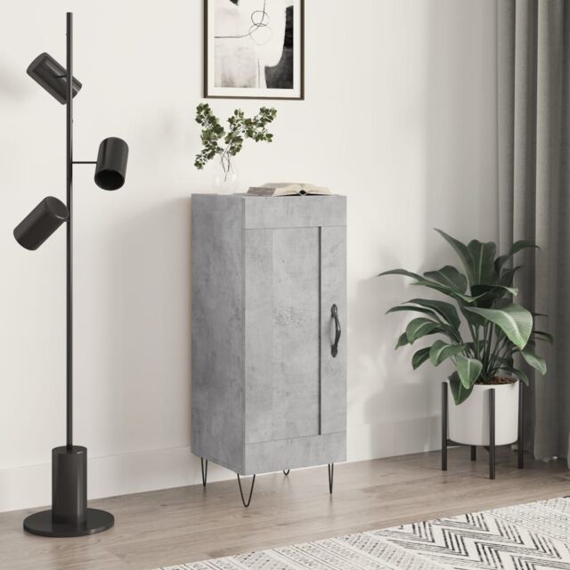 Berkfield Home Sideboard Concrete Grey 34.5x34x90 cm Engineered Wood - image 1