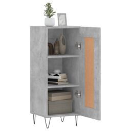 Berkfield Home Sideboard Concrete Grey 34.5x34x90 cm Engineered Wood - thumbnail 4