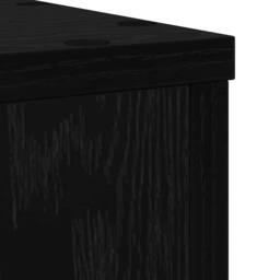 Berkfield Home Plant Stands 2 pcs Black Oak 25x25x35 cm Engineered Wood - Size: 25 x 25 x 35 cm - thumbnail 8