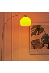 Living and Home Modern Arched Floor Lamp with Marble Base Adjustable Height 145-220CM - thumbnail 5