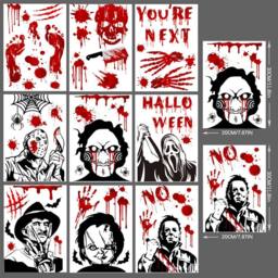 Lovii Halloween Static Cling Window Stickers Reusable - thumbnail 2