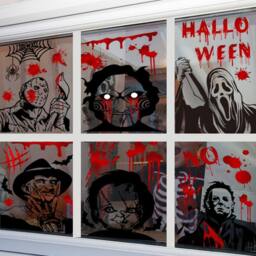 Lovii Halloween Static Cling Window Stickers Reusable - thumbnail 1
