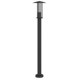 Berkfield Home Outdoor Floor Lamp Black 100 cm Stainless Steel - thumbnail 6