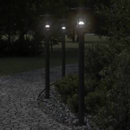 Berkfield Home Outdoor Floor Lamp Black 100 cm Stainless Steel - thumbnail 2