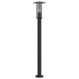 Berkfield Home Outdoor Floor Lamp Black 100 cm Stainless Steel - thumbnail 4