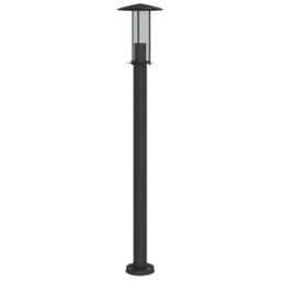 Berkfield Home Outdoor Floor Lamp Black 100 cm Stainless Steel - thumbnail 3