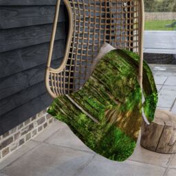 Benjamin Tate Design Woodland path Designer Blanket in Natural - Size: 120 cm x 150 cm - thumbnail 3